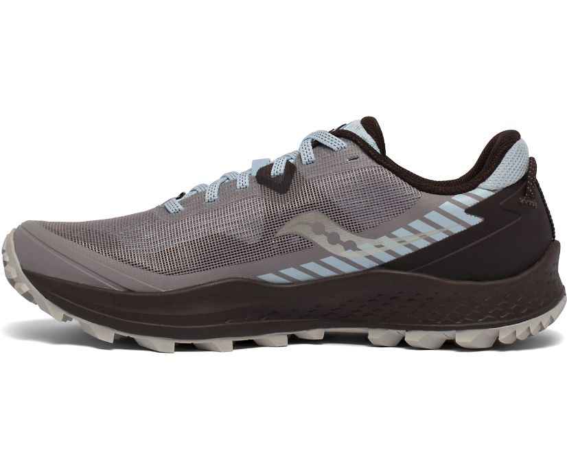 Saucony Peregrine 11 Women's Trail Running Shoes Grey / Turquoise | Canada 235QMAZ